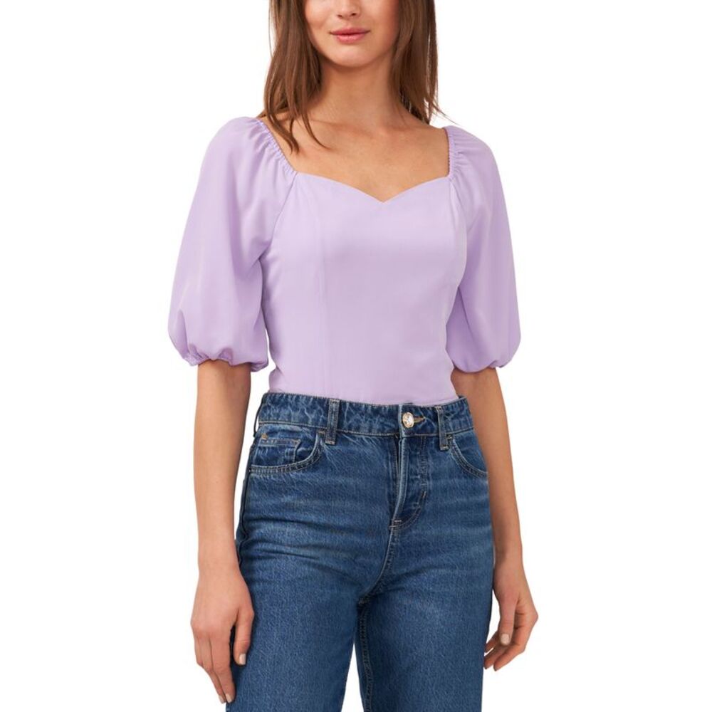 Riley Rae Womens Puff Sleeve Top